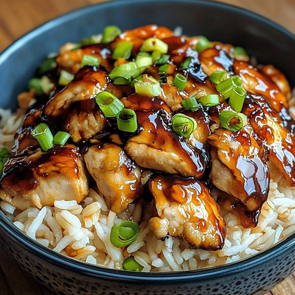 Honey BBQ Chicken Rice 1 Honey BBQ Chicken Rice