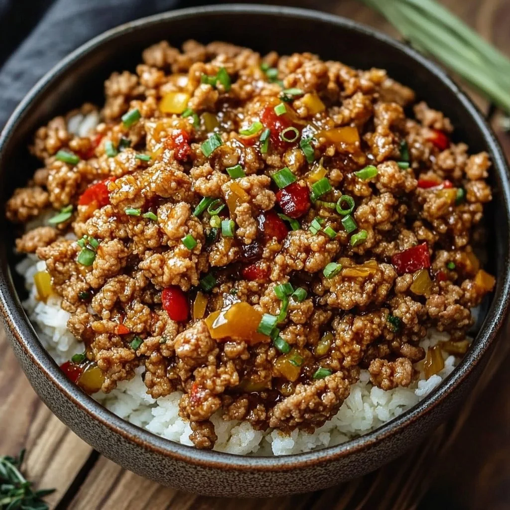 Honey Garlic Ground Turkey