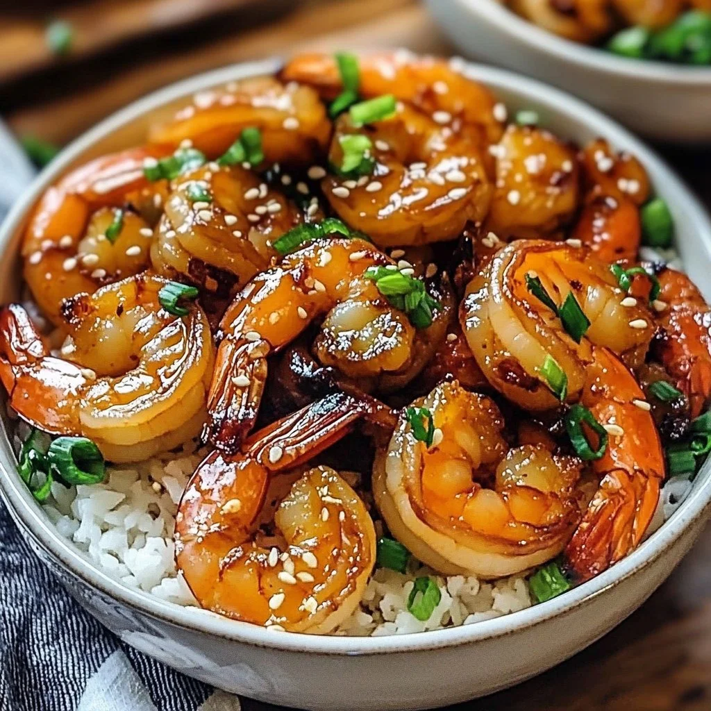 Honey Garlic Shrimp Bowls 1 Honey Garlic Shrimp Bowls