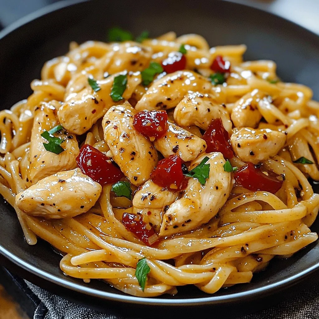 Honey Pepper Chicken Pasta 1 Honey Pepper Chicken Pasta