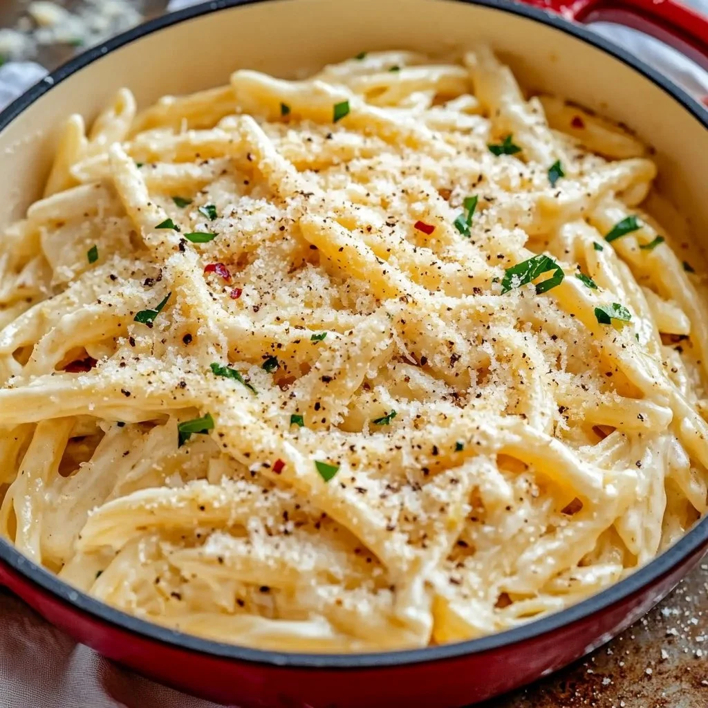 One Pot Creamy Garlic Pasta 1 One Pot Creamy Garlic Pasta