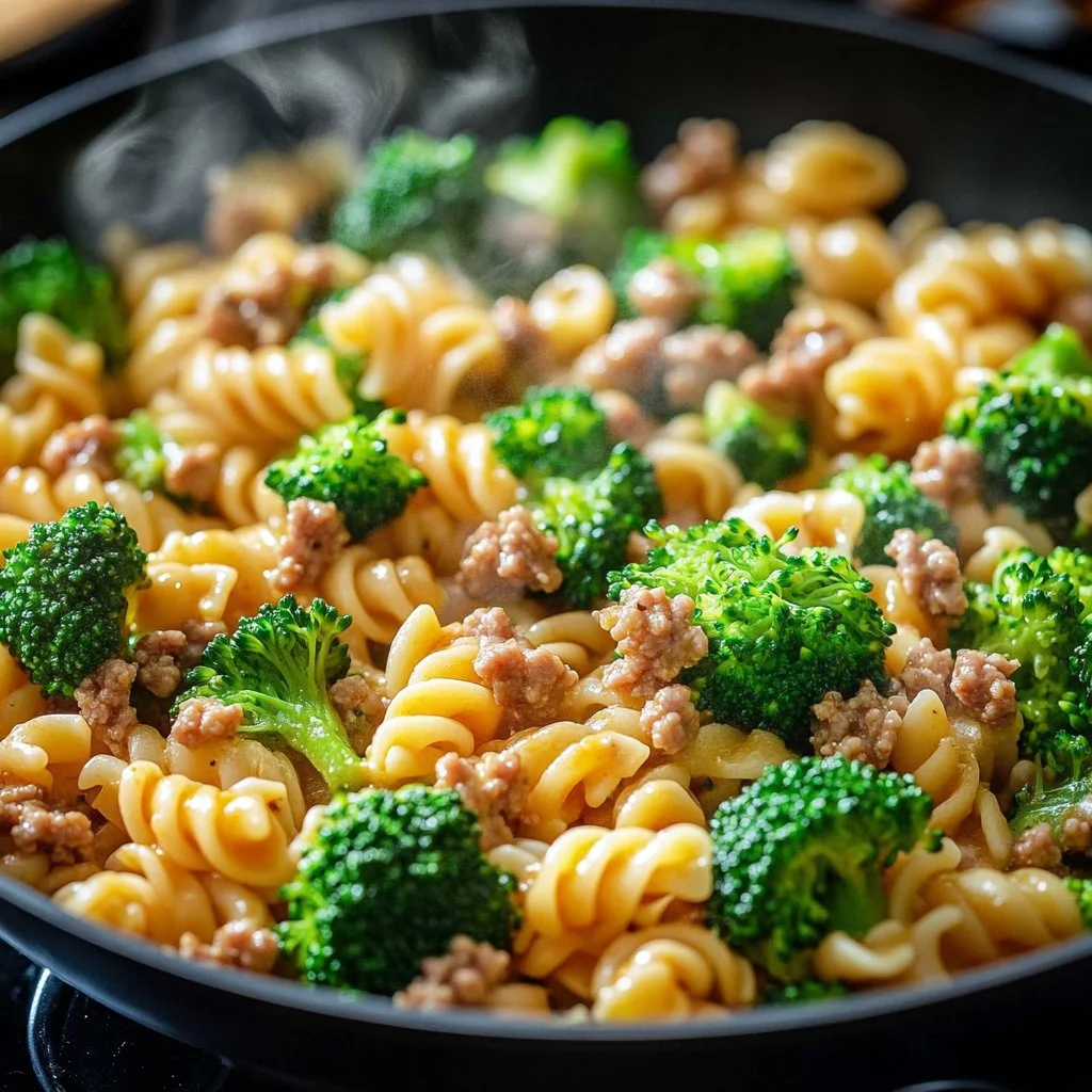 One-Pot Ground Turkey Orzo served in a bowl with fresh herbs