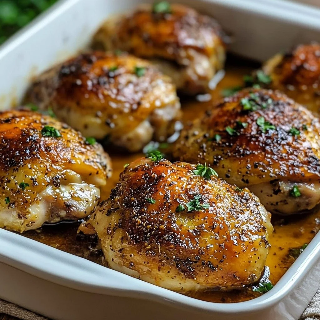 Oven Baked Chicken Thighs 1 Oven Baked Chicken Thighs
