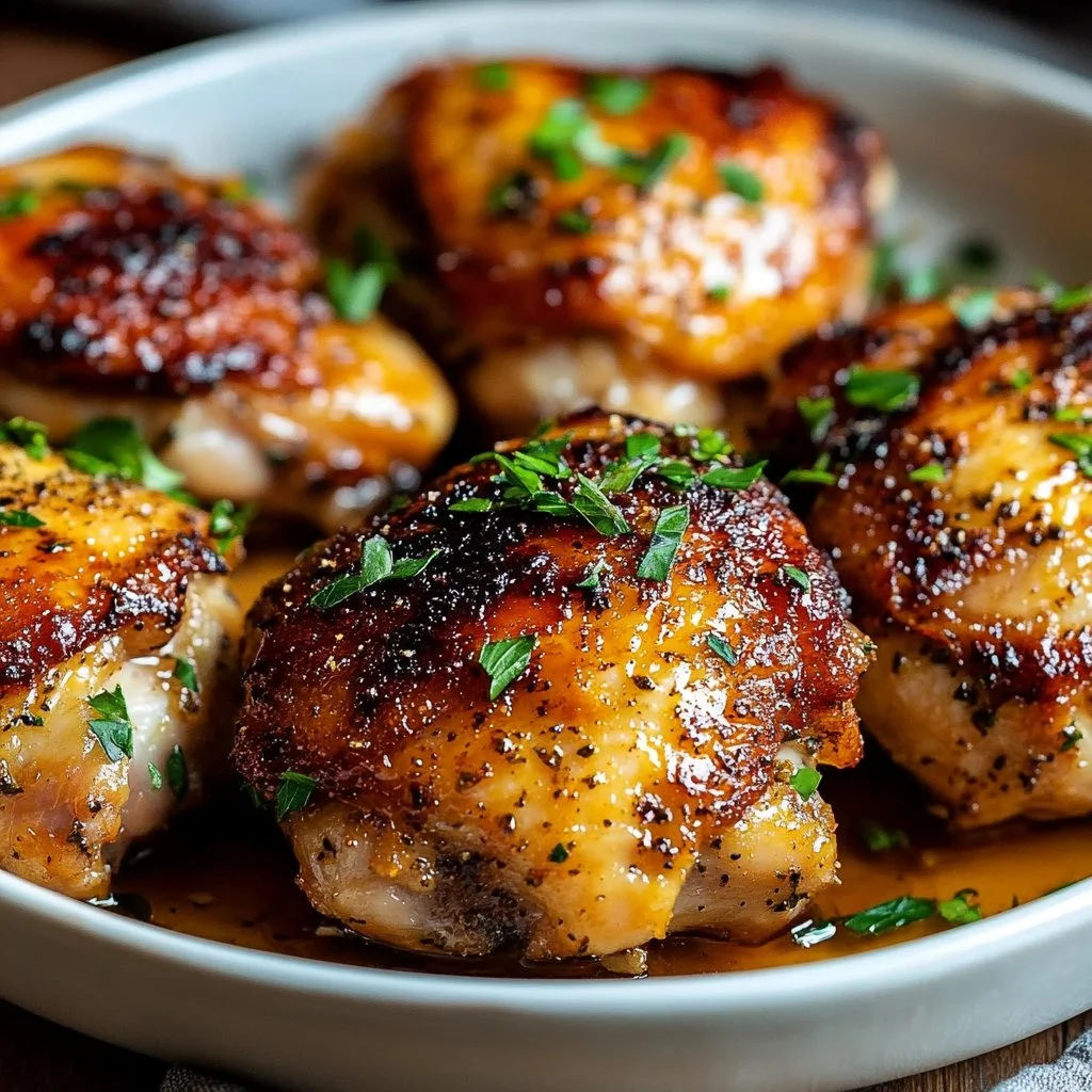 Oven Baked Chicken Thighs