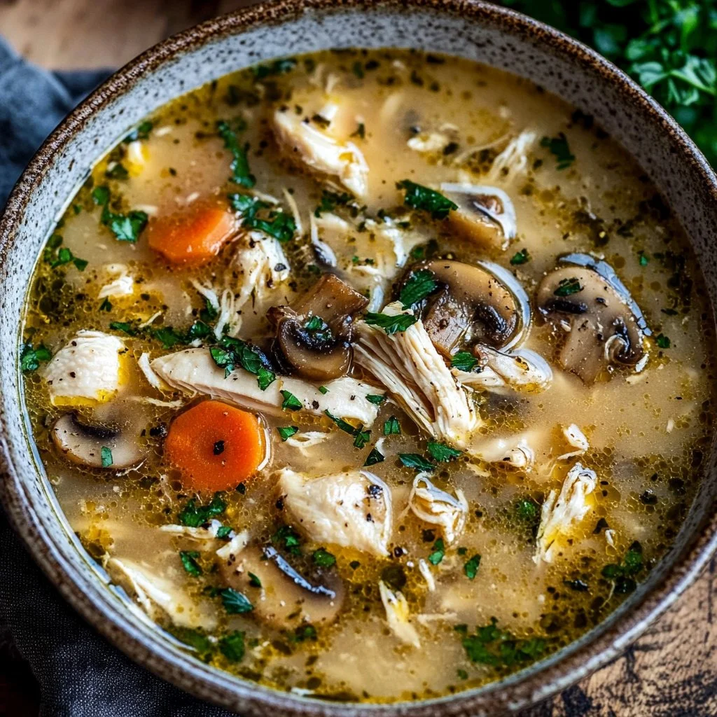 Rotisserie Chicken and Mushroom Soup 1 Rotisserie Chicken and Mushroom Soup