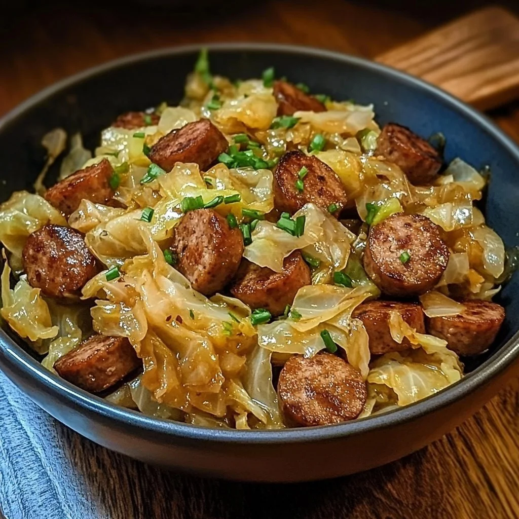 Sausage and Cabbage Stir Fry 1 Sausage and Cabbage Stir Fry