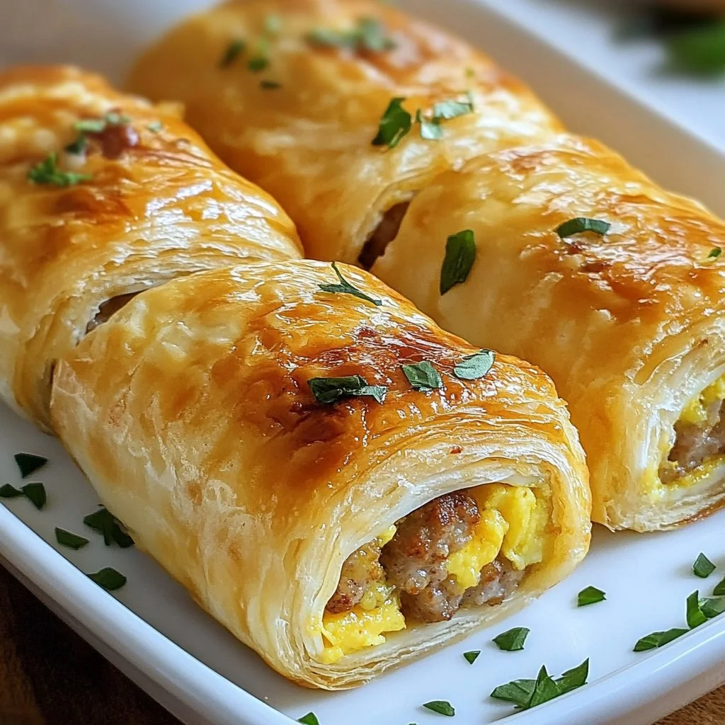 Sausage Egg Breakfast Roll-Ups