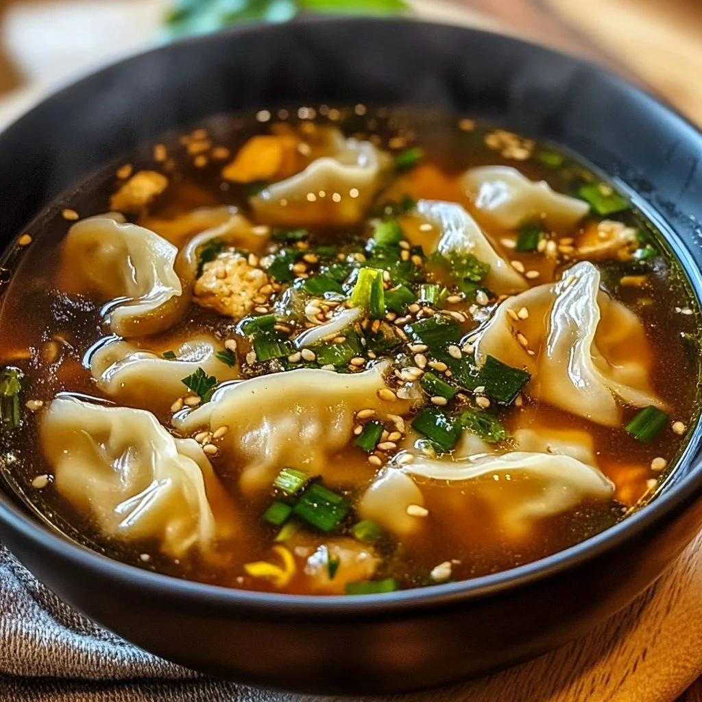 Savory Potsticker Soup Recipe 1 Potsticker Soup
