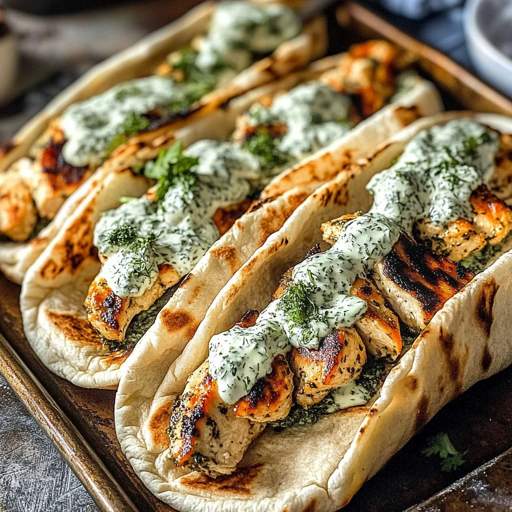 Sheet Pan Chicken Pitas with Herby Ranch 1 Sheet Pan Chicken Pitas with Herby Ranch