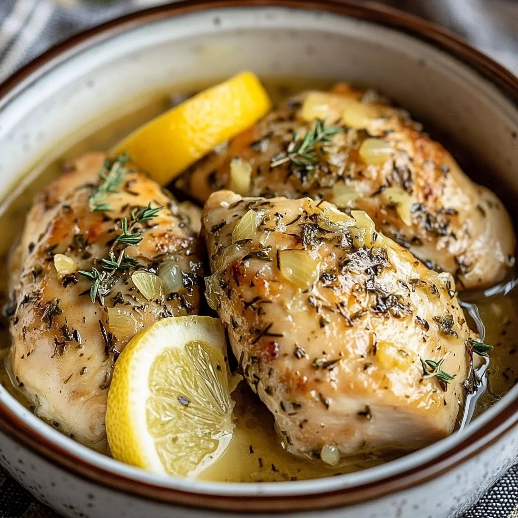 Slow Cooker Lemon Herb Chicken 1 Slow Cooker Lemon Herb Chicken
