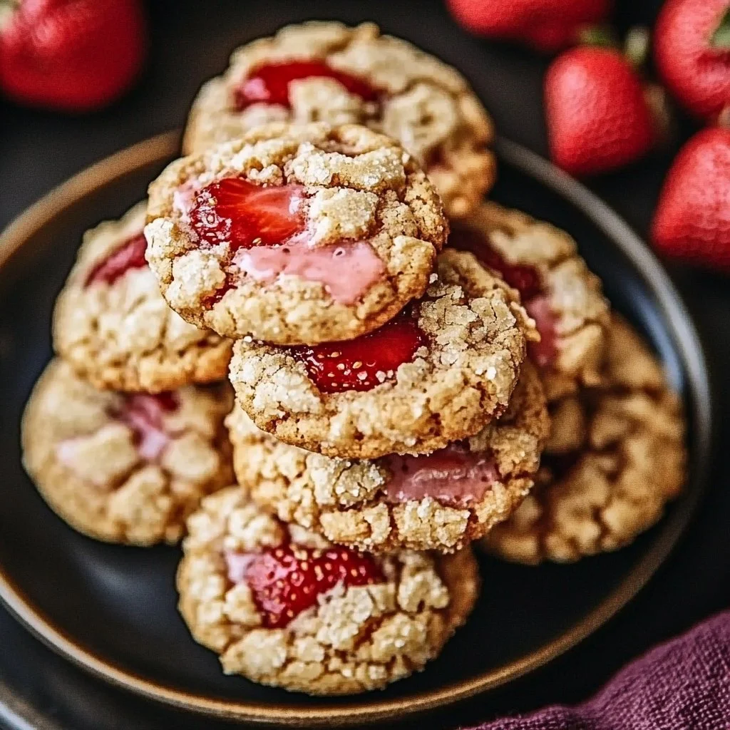 Strawberry Crunch Cookies 1 Strawberry Crunch Cookies