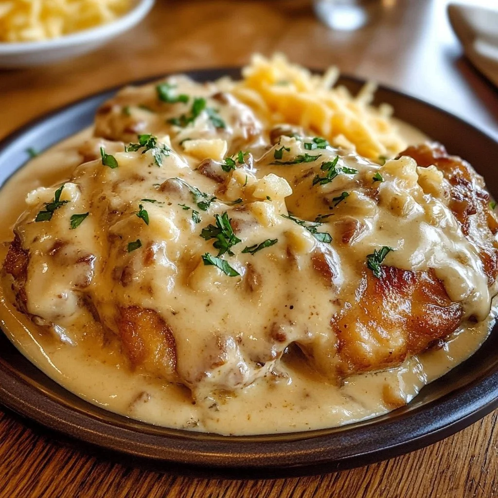 Texas Roadhouse Smothered Chicken with Jack Cheese