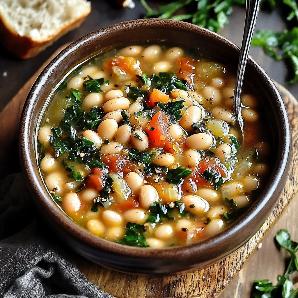 Tuscan White Bean Soup 1 Tuscan White Bean Soup