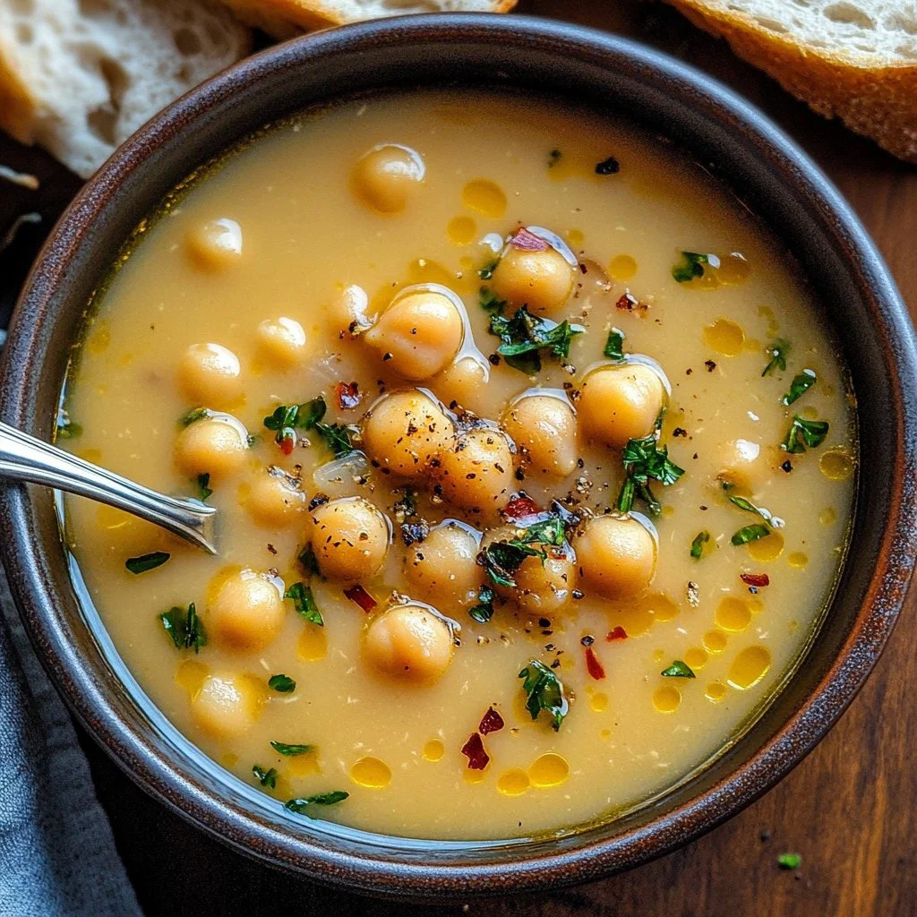 Vegan Garlic Chickpea Soup 1 Vegan Garlic Chickpea Soup