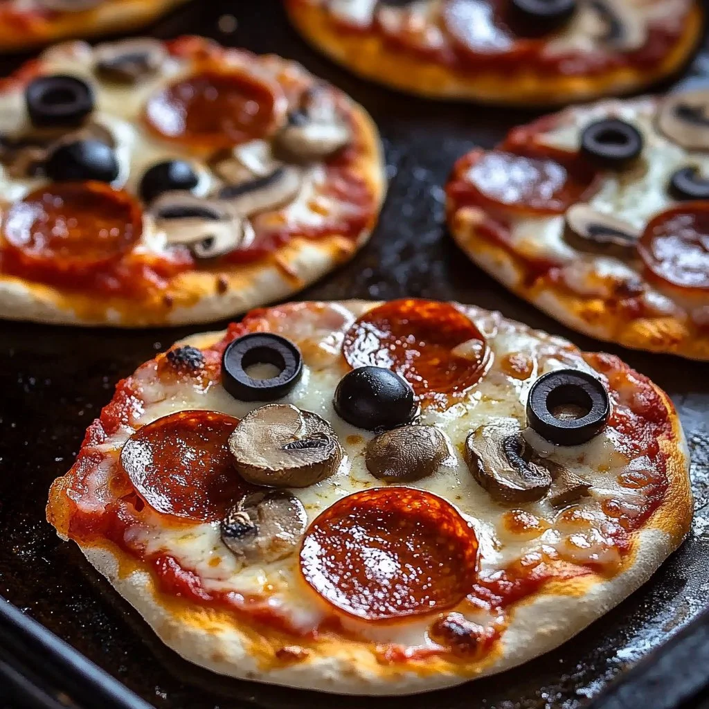Delicious griddle pizza being cooked on a Blackstone griddle.