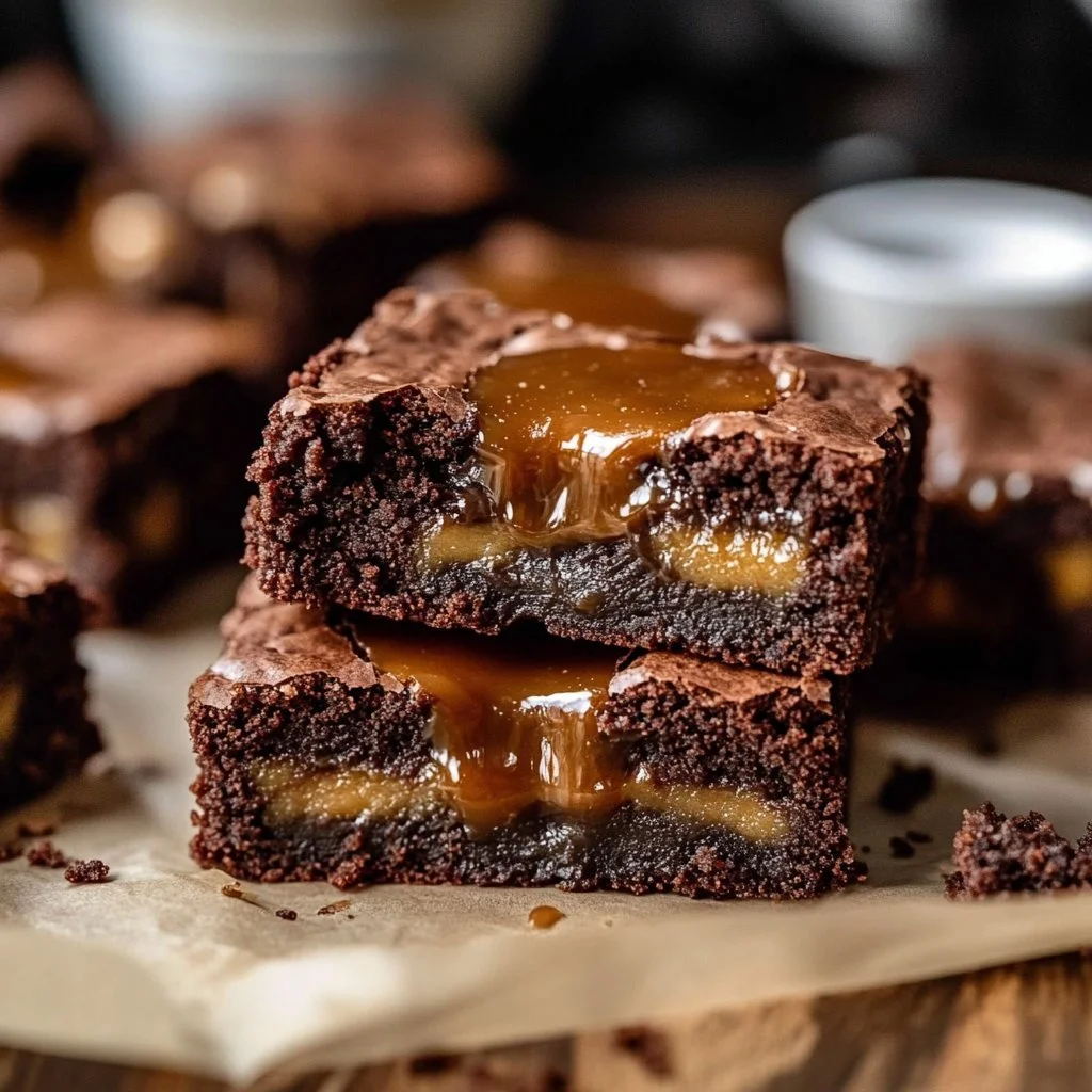 Caramel-Stuffed Brownies