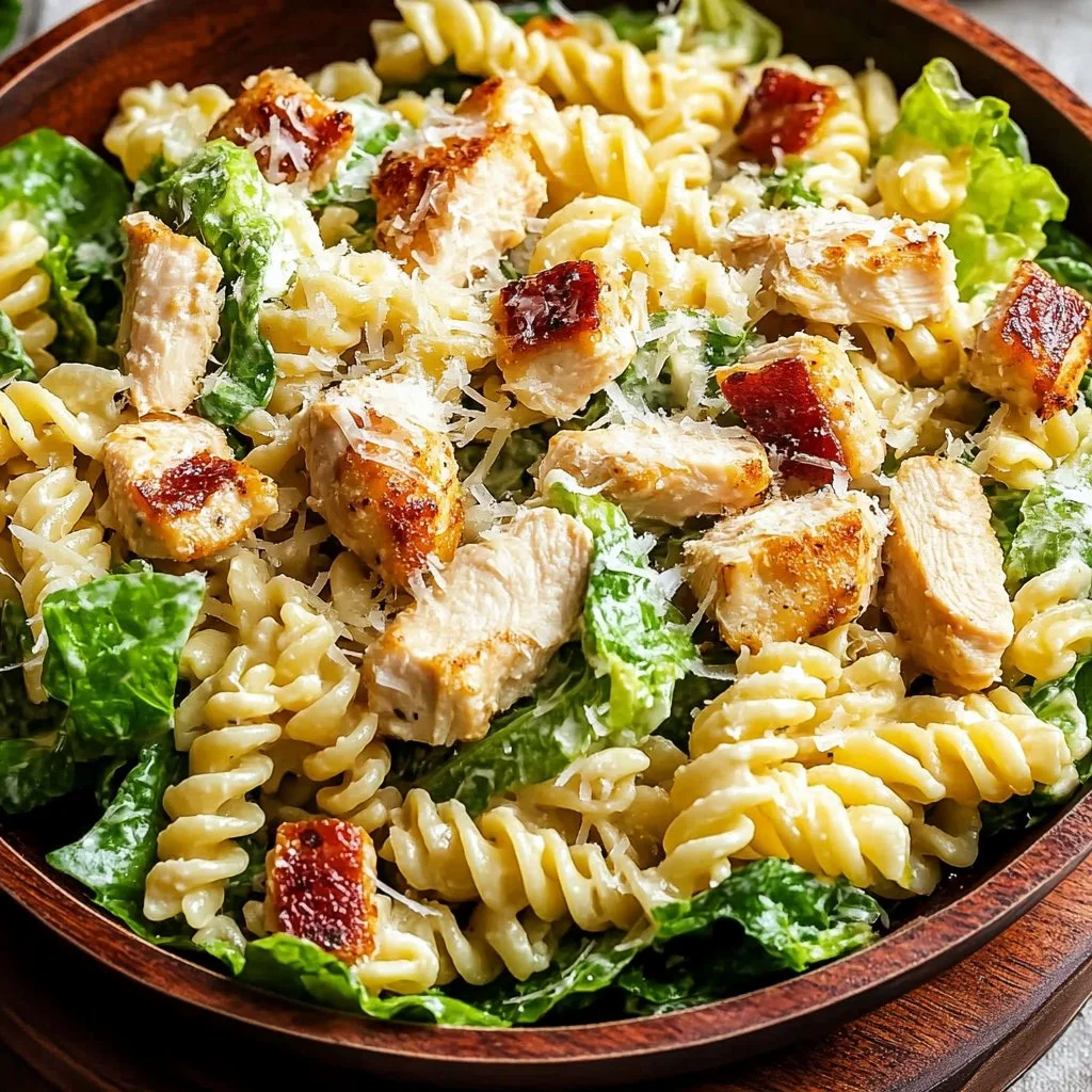 Chicken Caesar Pasta Salad 1 Chicken Caesar Pasta Salad
