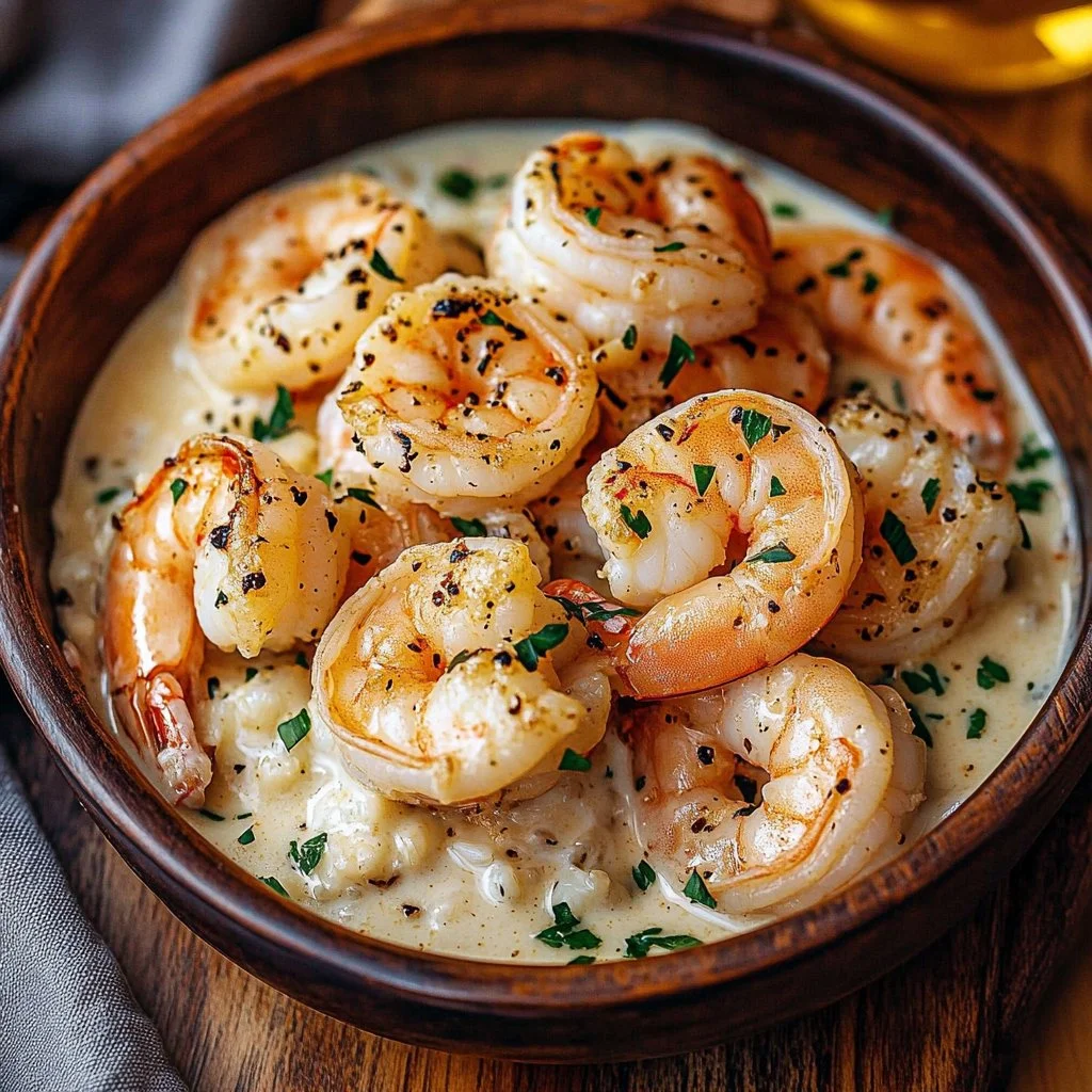 Creamy Garlic Butter Shrimp Bowl 1 Creamy Garlic Butter Shrimp Bowl