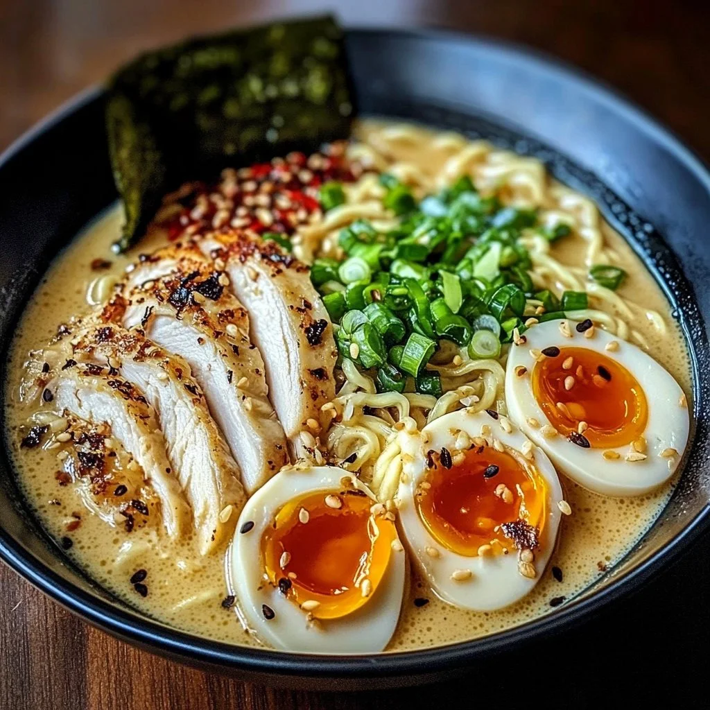 Creamy Garlic Chicken Ramen 1 Creamy Garlic Chicken Ramen