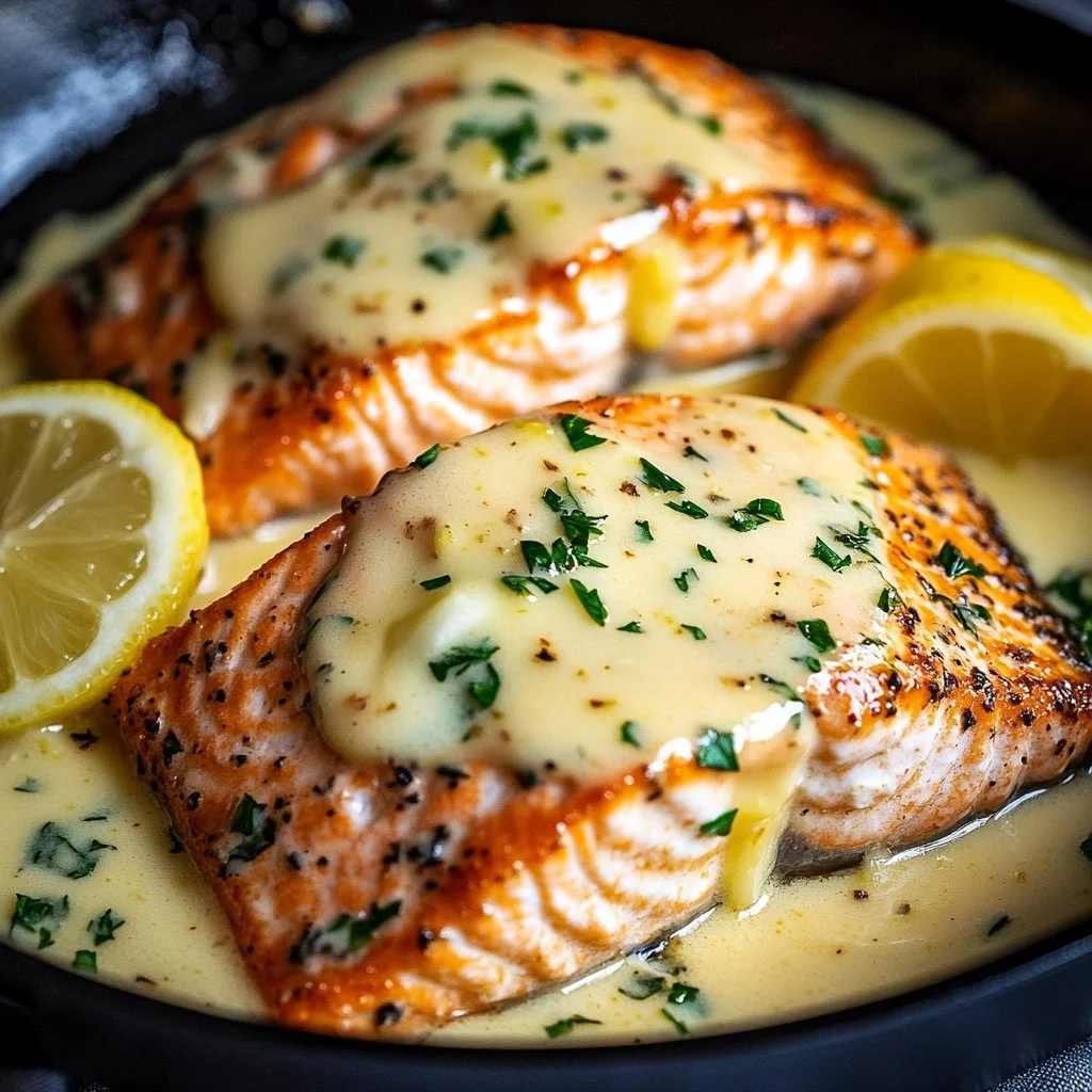 Creamy Lemon Butter Salmon