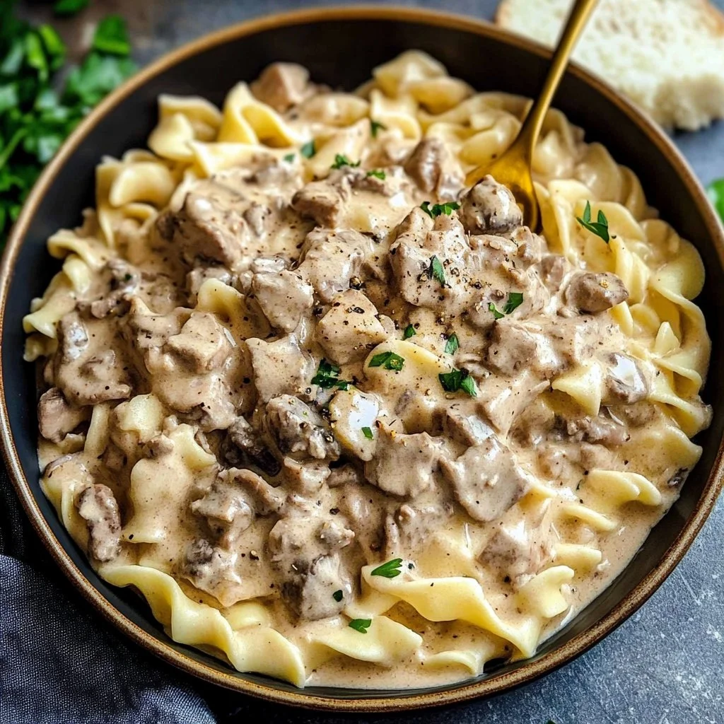 Creamy Turkey Stroganoff 1 Creamy Turkey Stroganoff