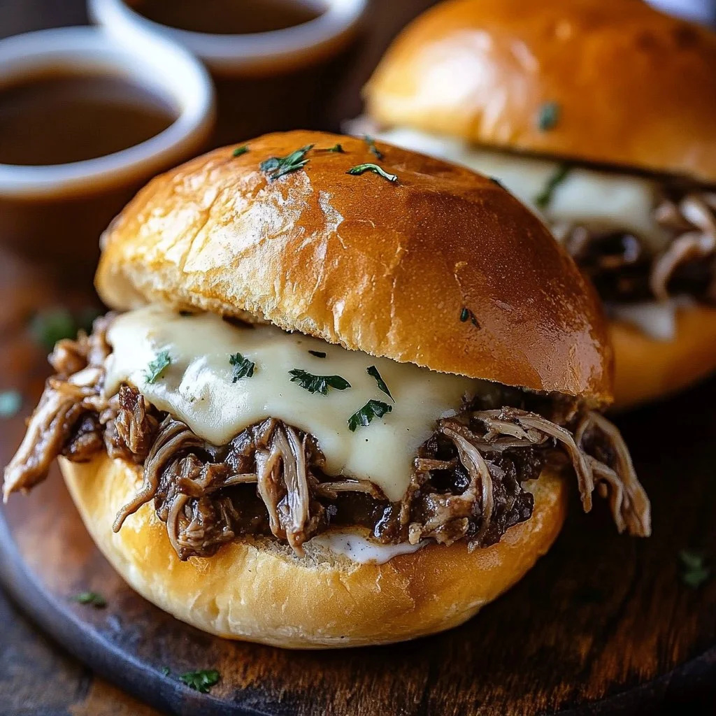 Crockpot French Dip Sandwiches 1 Crockpot French Dip Sandwiches