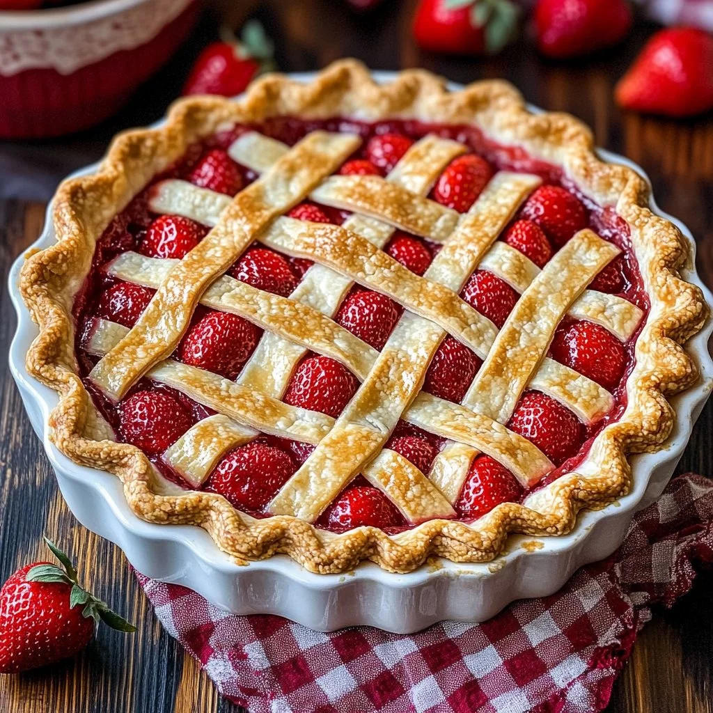 Double Crusted Strawberry Pie
