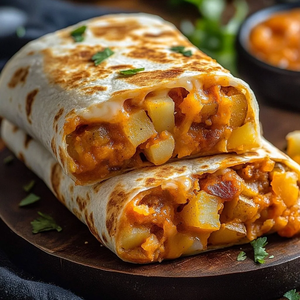 Easy Cheesy Potato Burritos 1 Easy Cheesy Potato Burritos