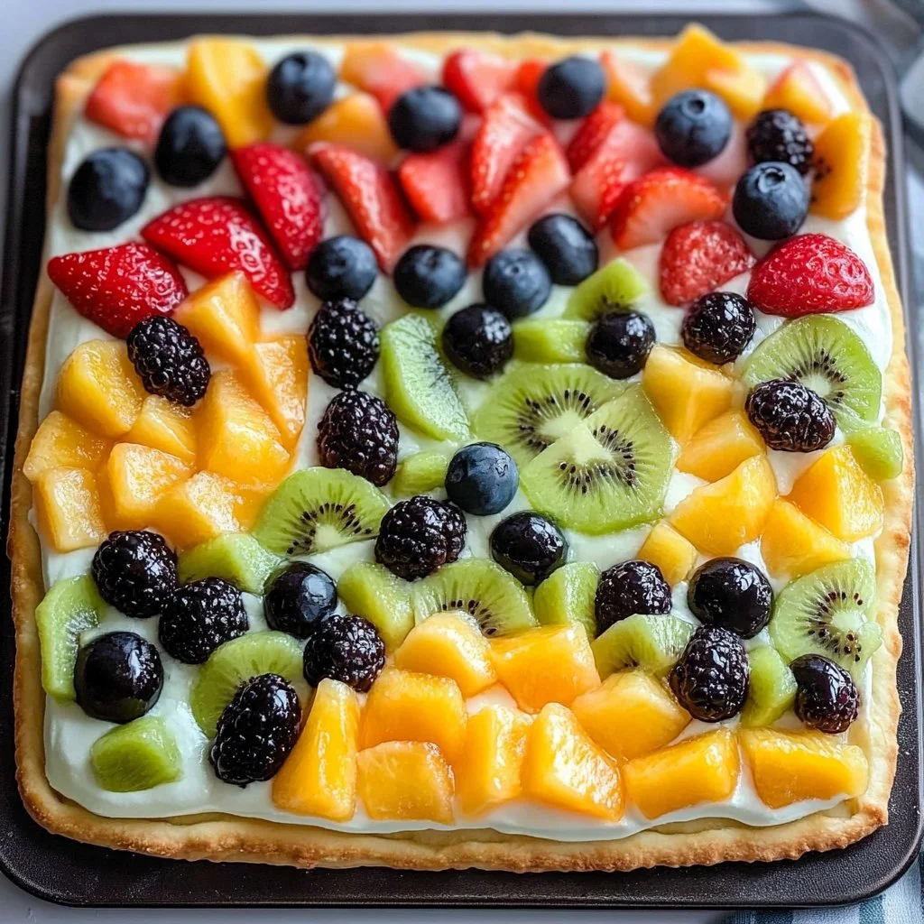 Easy Fruit Pizza 1 Easy Fruit Pizza