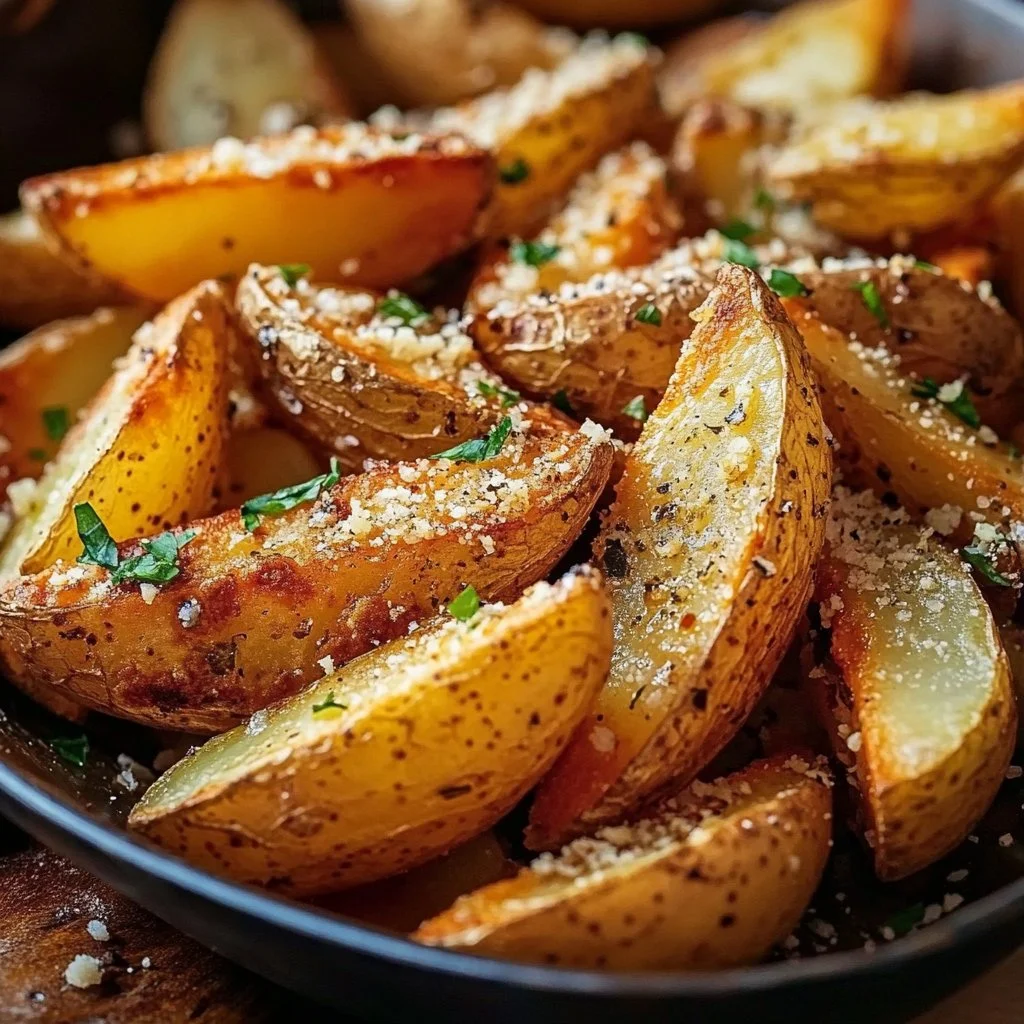 Garlic Parmesan Potato Wedges