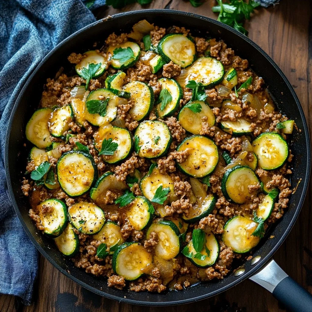 Ground Turkey and Zucchini Skillet 1 Ground Turkey and Zucchini Skillet