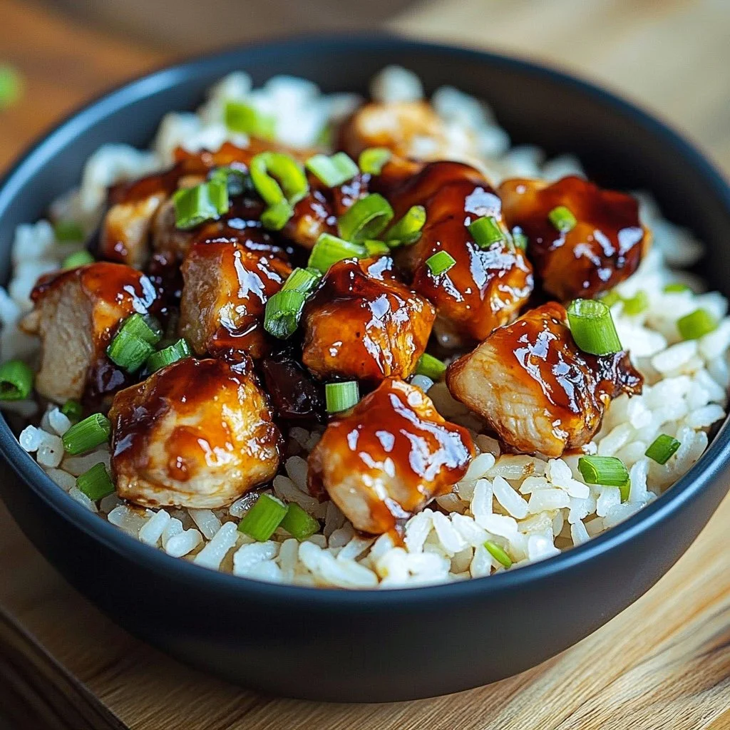 Honey BBQ Chicken Rice 1 Honey BBQ Chicken Rice