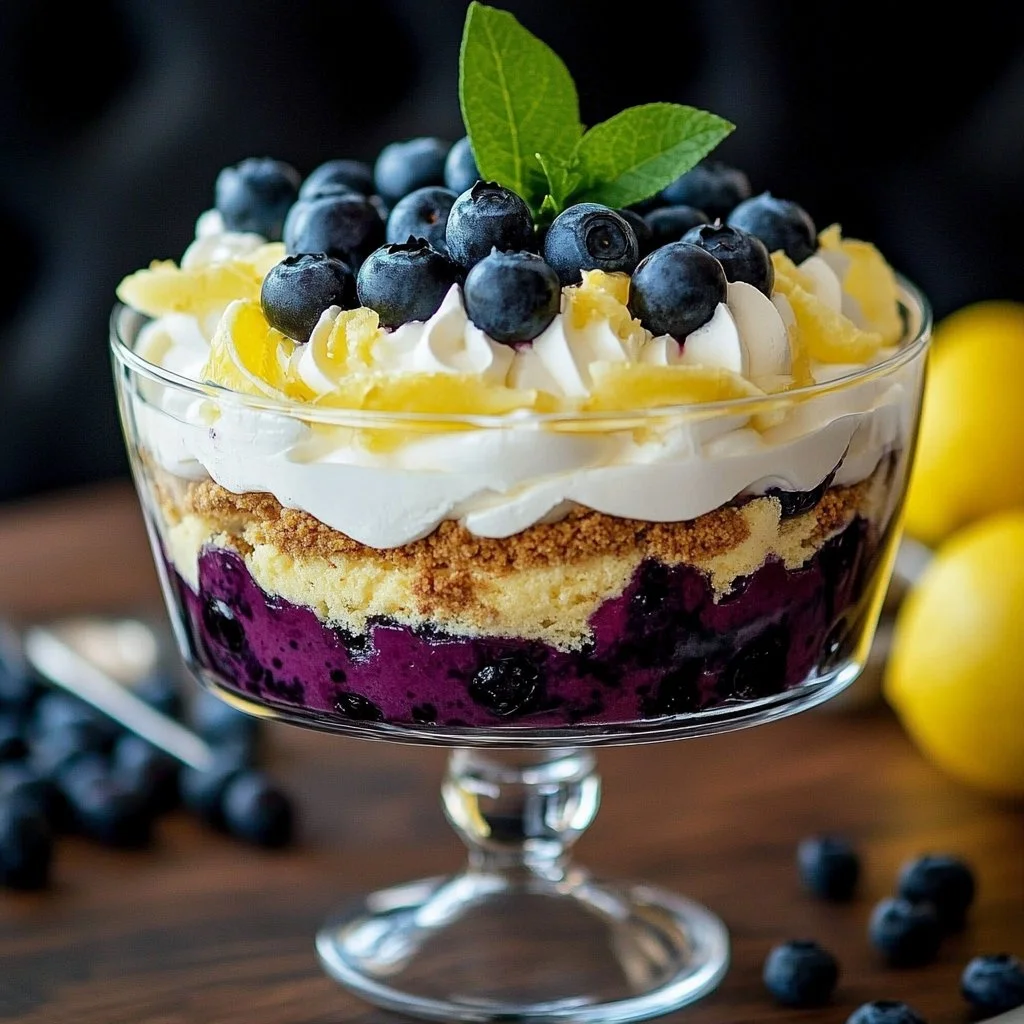 Lemon Blueberry Cheesecake Trifle 1 Lemon Blueberry Cheesecake Trifle