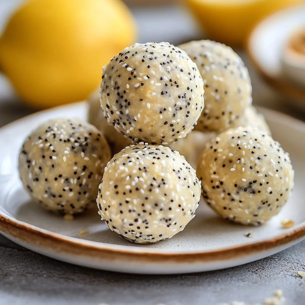 Lemon Poppyseed Protein Balls 1 Lemon Poppyseed Protein Balls