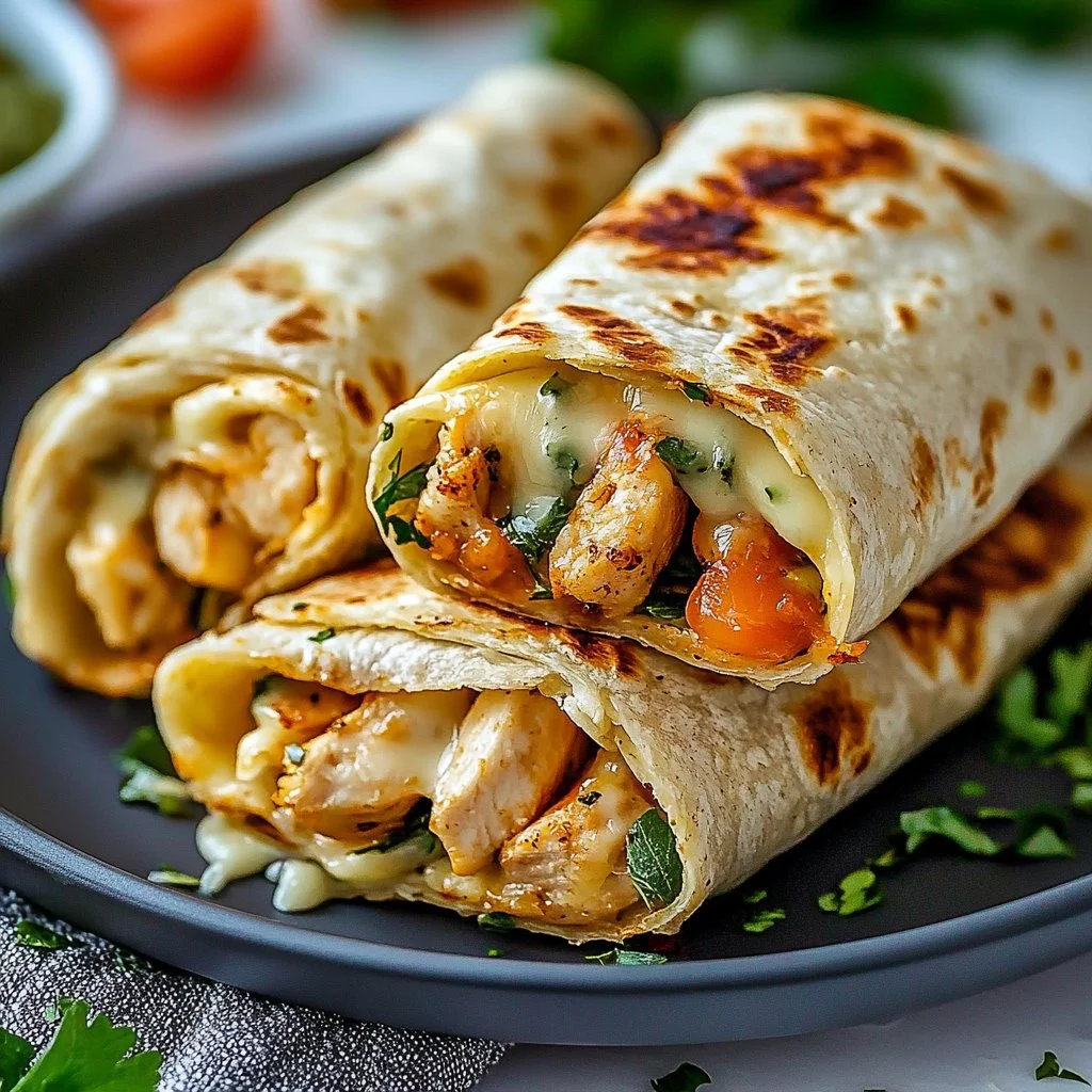 Low Carb Cheesy Garlic Chicken Wraps 1 Low Carb Cheesy Garlic Chicken Wraps