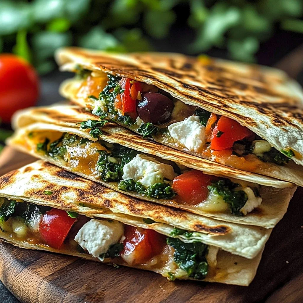 Mediterranean Quesadillas
