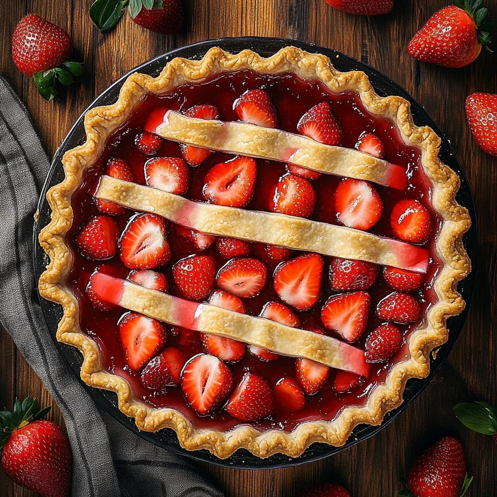 Old Fashioned Strawberry Pie 1 Old Fashioned Strawberry Pie