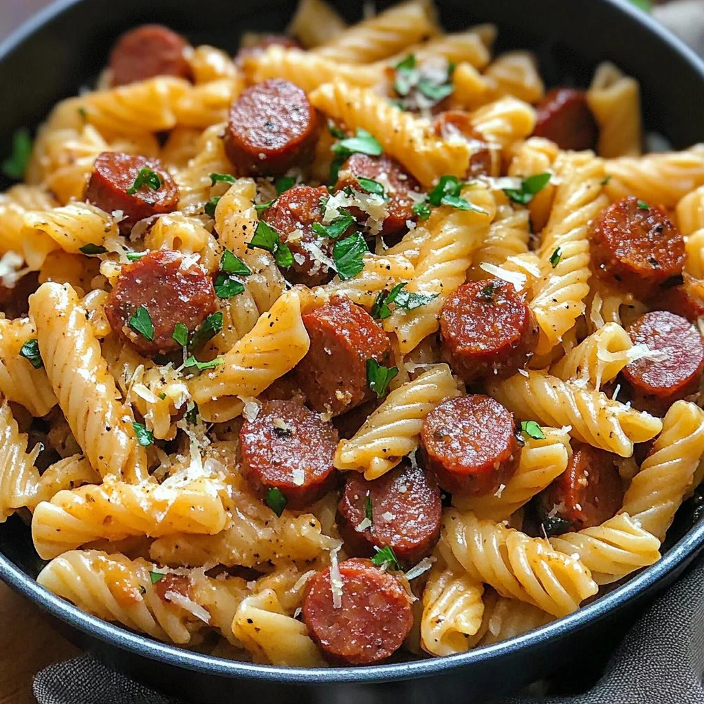One Pot Kielbasa Pasta 1 One Pot Kielbasa Pasta