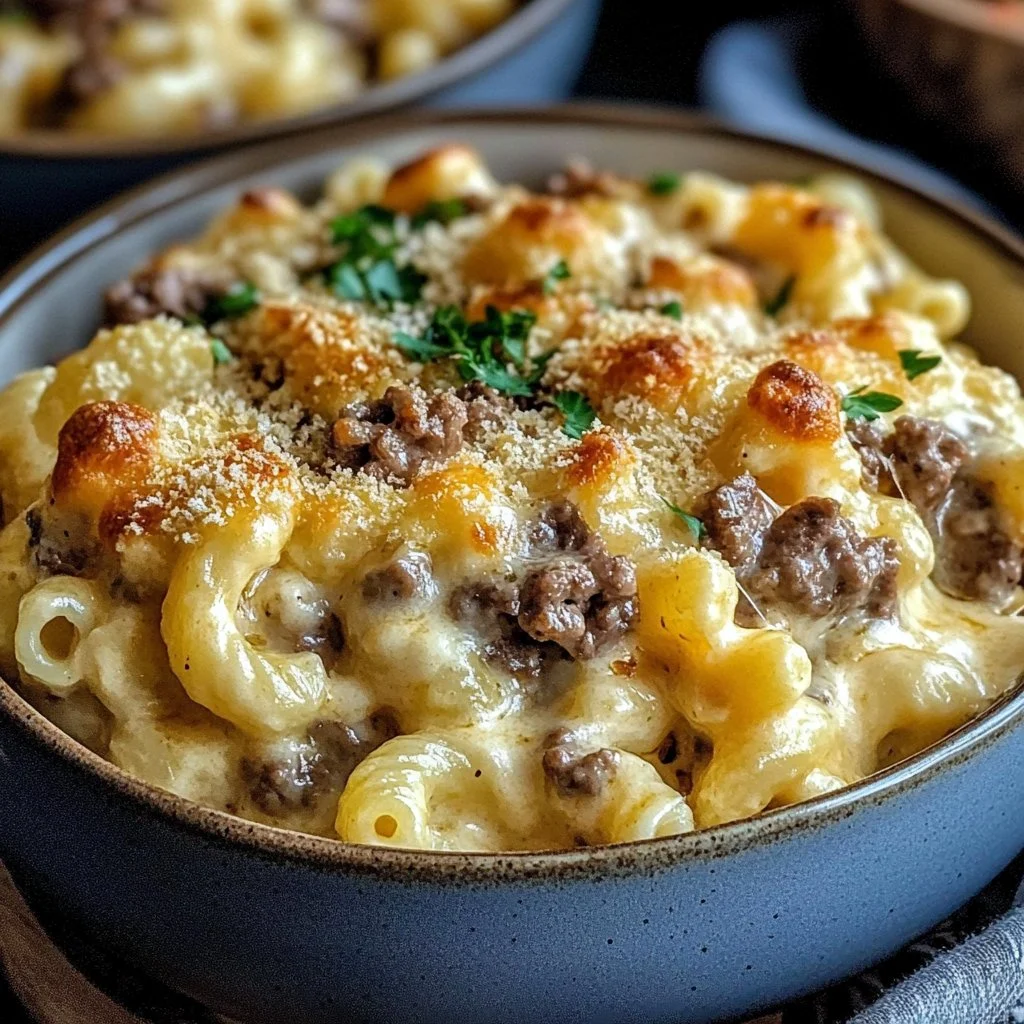 Philly Cheesesteak Mac & Cheese Bliss 1 High-Protein Creamy Philly Cheesesteak Mac & Cheese Bliss