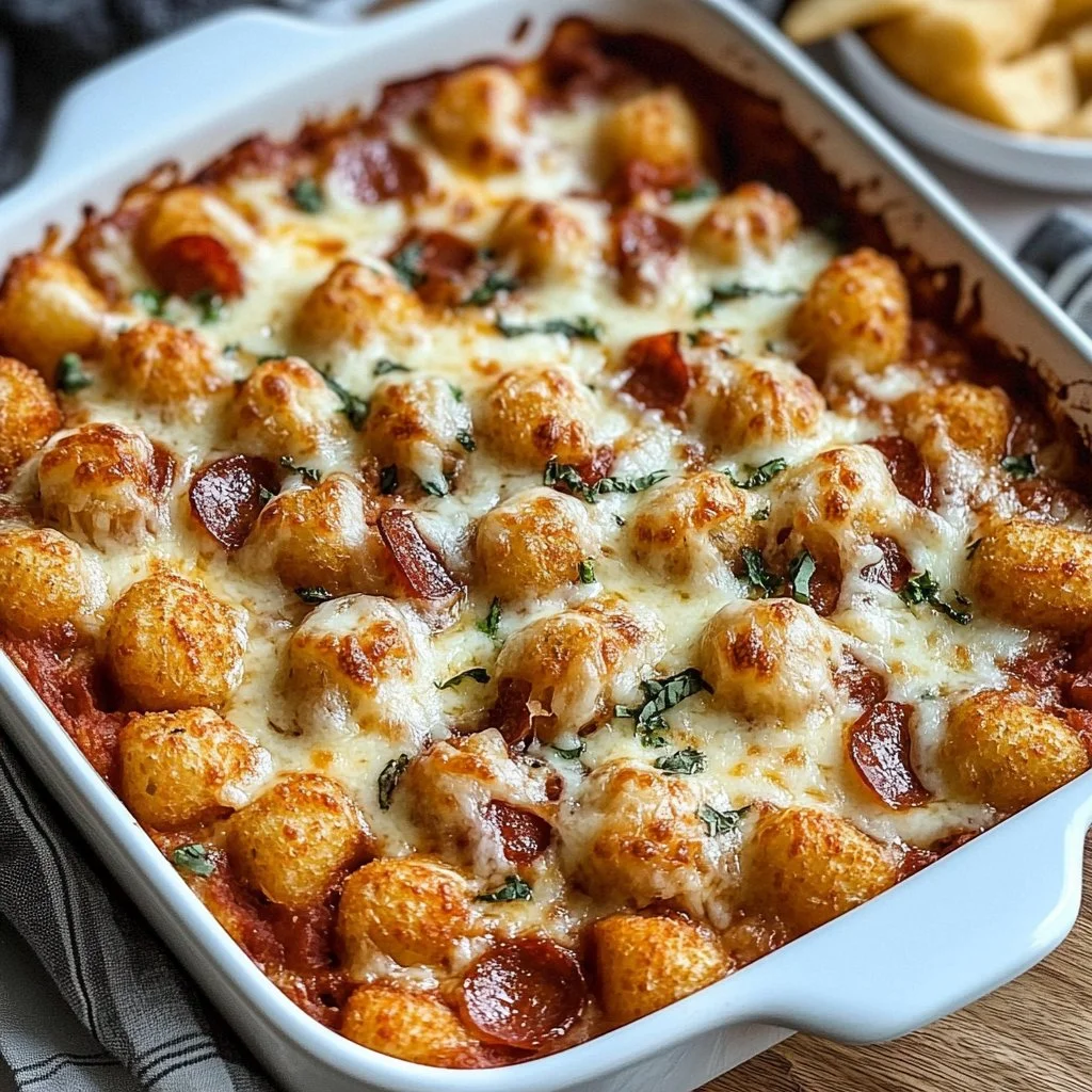 Pizza Tot Casserole 1 Pizza Tot Casserole
