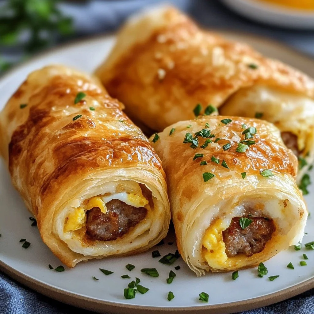 Sausage Egg Breakfast Roll-Ups 1 Sausage Egg Breakfast Roll-Ups