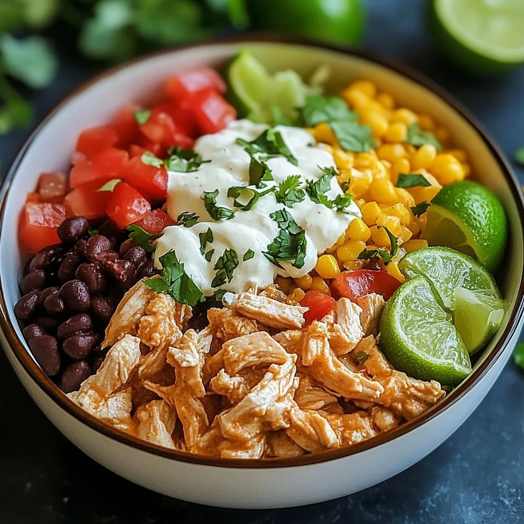 Slow Cooker Chicken Burrito Bowl 1 Slow Cooker Chicken Burrito Bowl