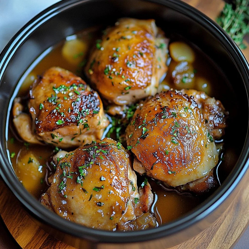 Slow Cooker Chicken Thighs