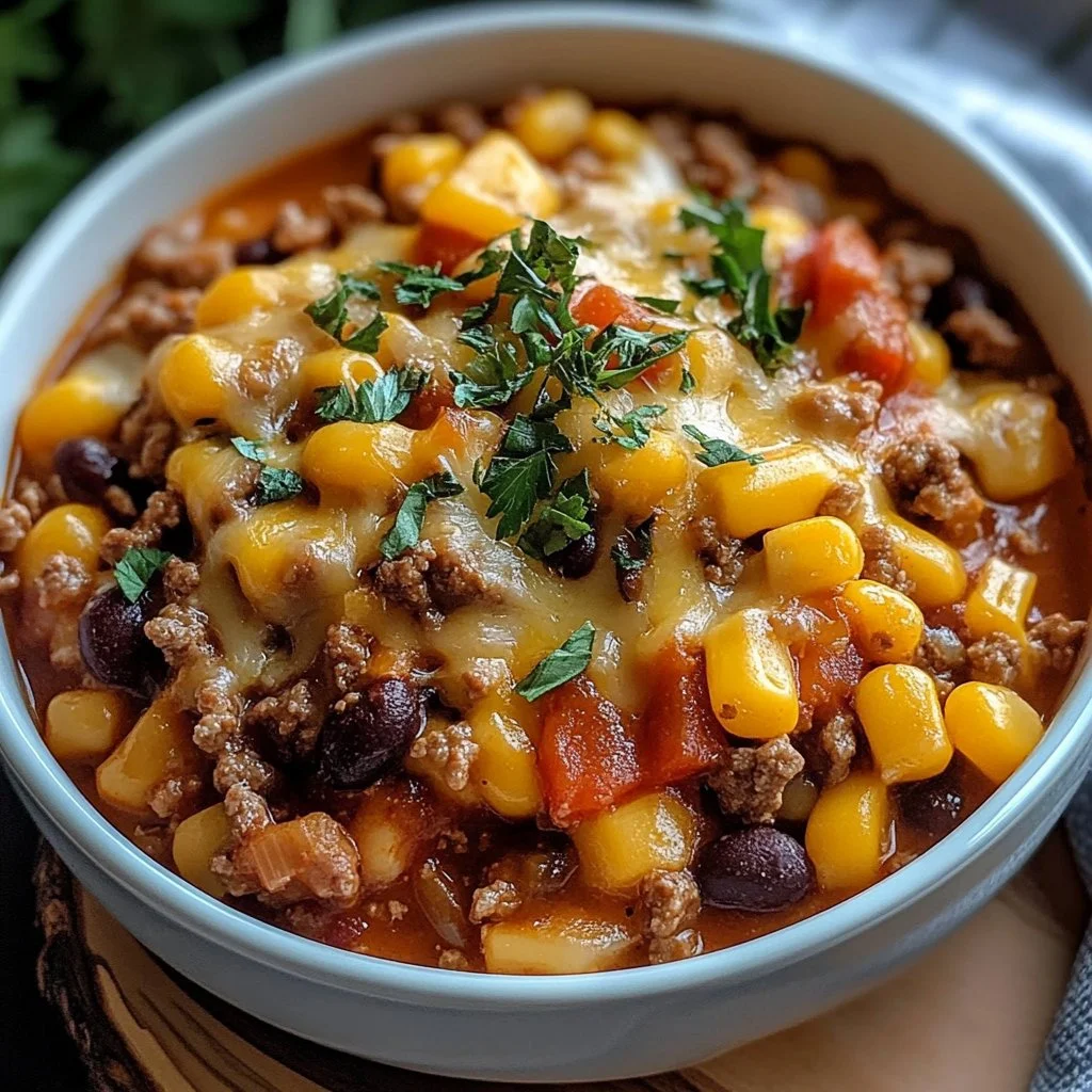 Slow Cooker Cowboy Casserole 1 Slow Cooker Cowboy Casserole