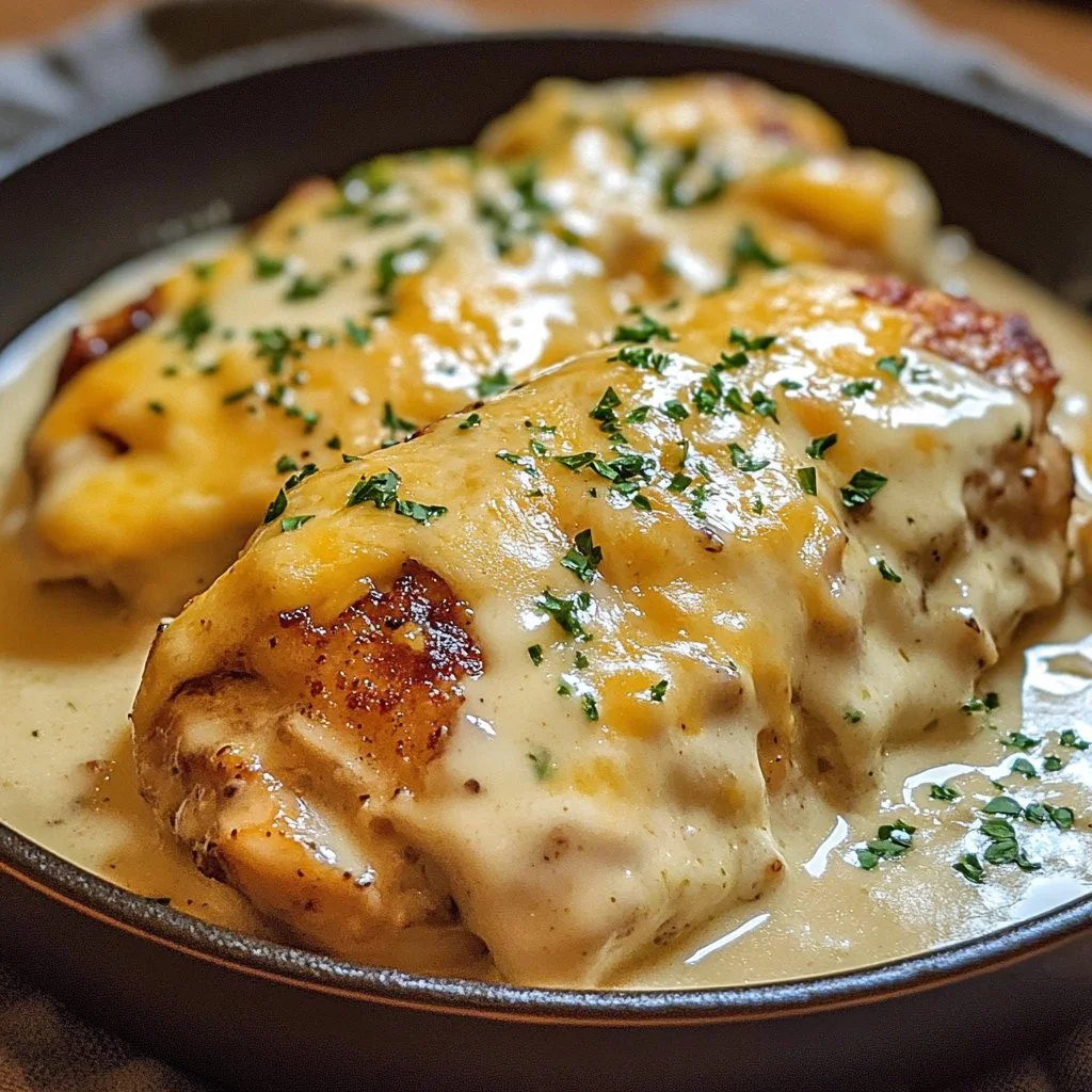 Smothered Cheesy Sour Cream Chicken 1 Smothered Cheesy Sour Cream Chicken