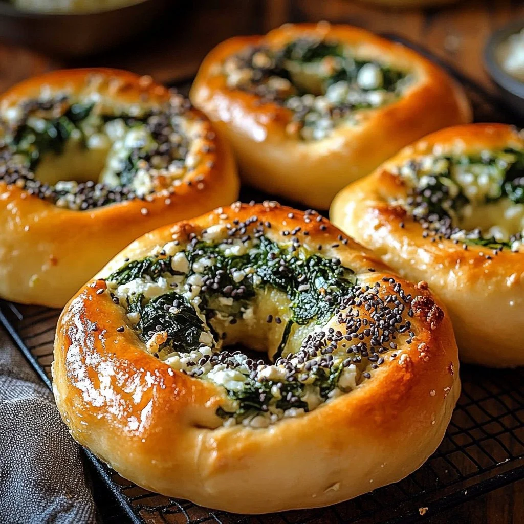 Spinach Cottage Cheese Bagels 1 Spinach Cottage Cheese Bagels