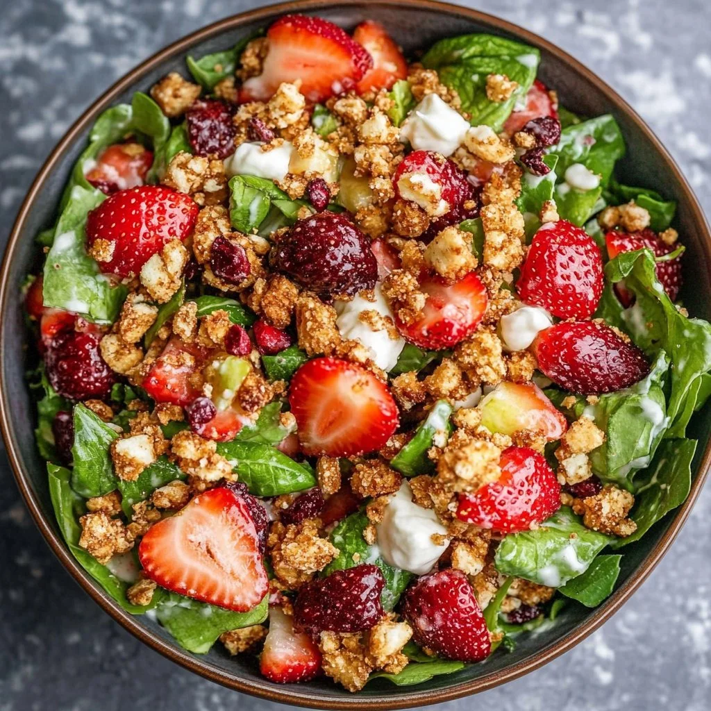 Strawberry Crunch Salad 1 Strawberry Crunch Salad