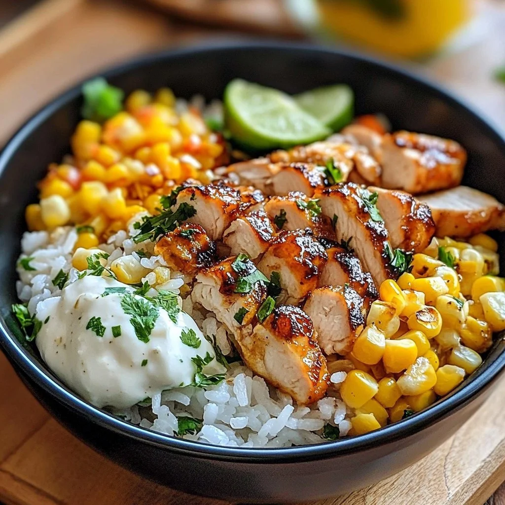 Street Corn Chicken Rice Bowl 1 Street Corn Chicken Rice Bowl