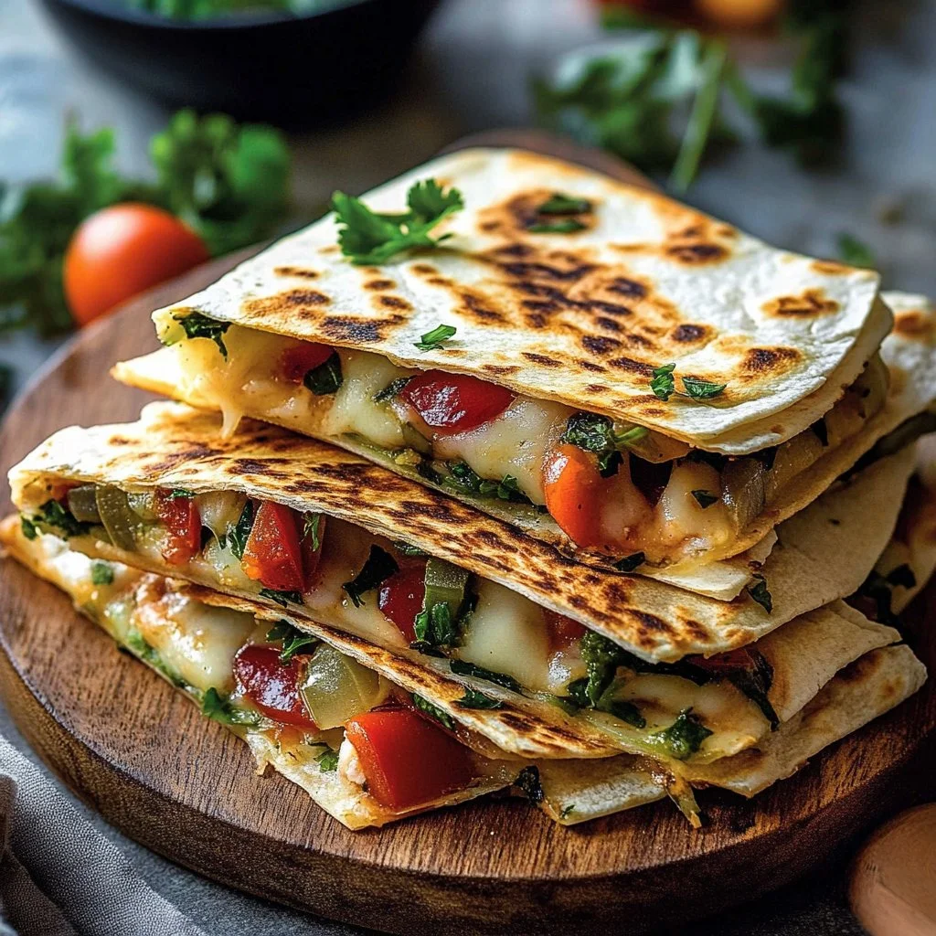 Vibrant Mediterranean Quesadillas