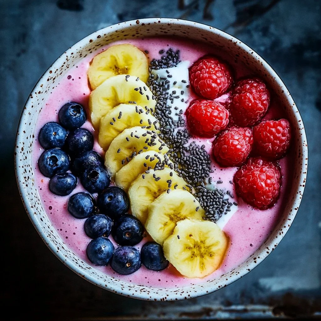 5-Minute Fruit Smoothie Bowl (with Greek Yogurt) 1 5-Minute Fruit Smoothie Bowl (with Greek Yogurt)